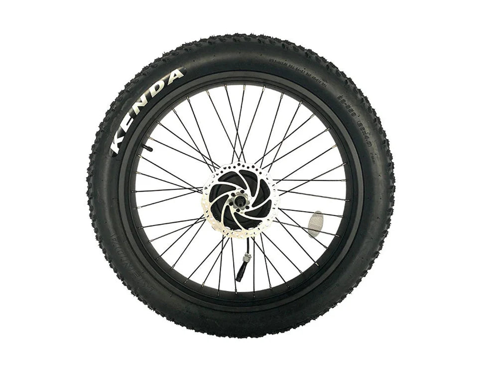 Rear Wheel with Motor & Disc Brake Rotor for Ranger/Rover Fat Tire Electric Bike