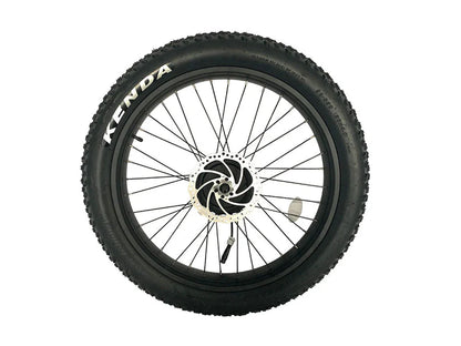 Rear Wheel with Motor & Disc Brake Rotor for Ranger/Rover Fat Tire Electric Bike