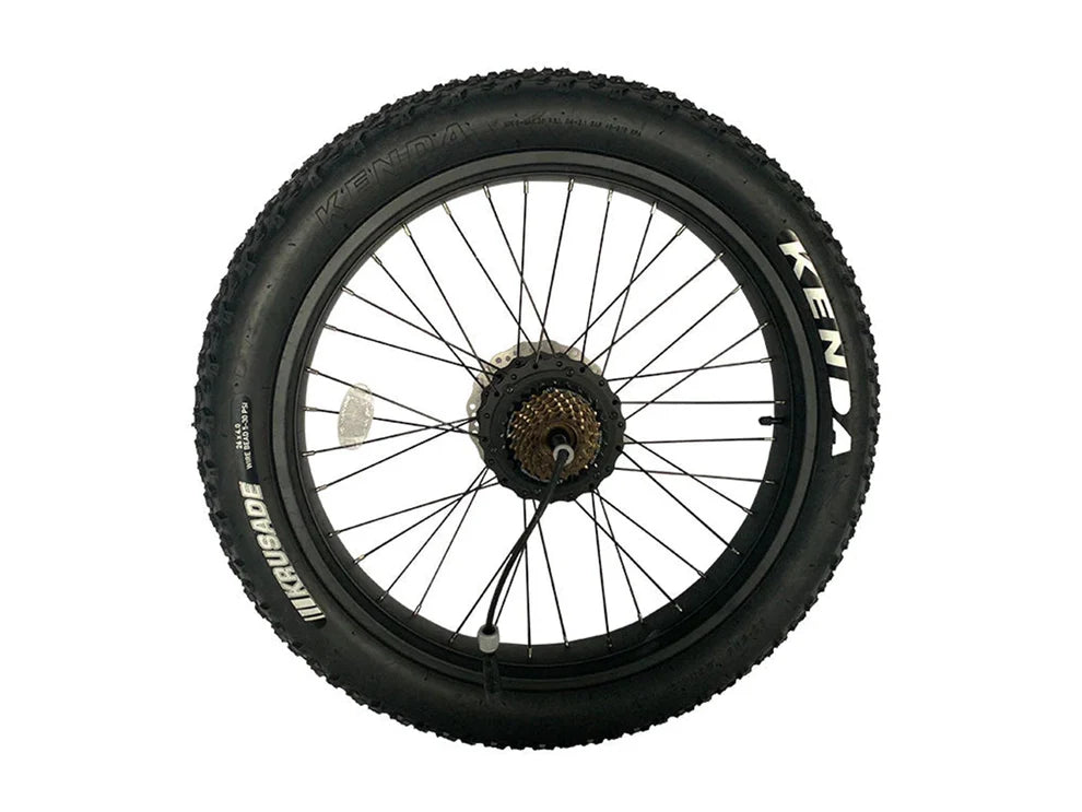 Rear Wheel with Motor & Disc Brake Rotor for Ranger/Rover Fat Tire Electric Bike