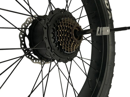 Rear Wheel with Motor & Disc Brake Rotor for Ranger/Rover Fat Tire Electric Bike